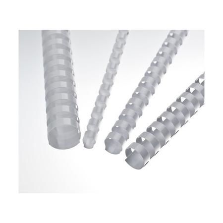 Plastové hřbety pro kroužkovou vazbu 51 mm, bílé, 50 ks,
