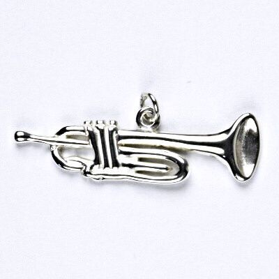 ČIŠTÍN s.r.o Stříbrný přívěsek trumpeta, přívěsek ze stříbra, P 230 4641