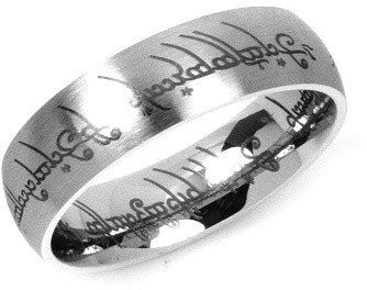 Silvego Ocelový prsten moci z Pána prstenů RRC2010 50 mm