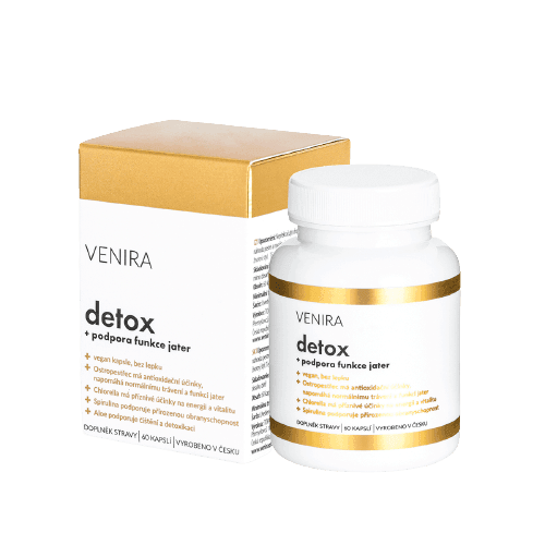 VENIRA detox + podpora funkce jater, 60 kapslí