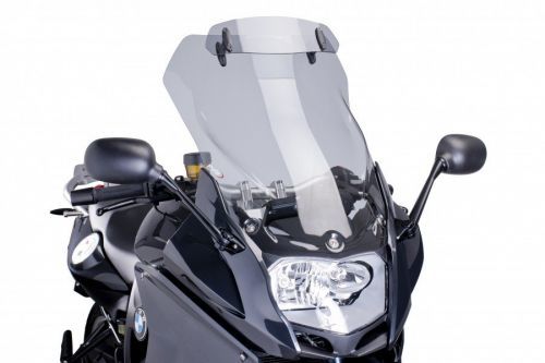 Puig 6503 Větrný štít Touring + deflektor BMW F800 GT (13-18) Kouřová (H)
