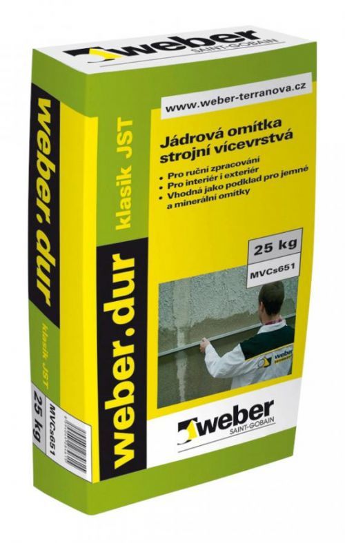 Weber.dur.klasik JST jádrová omítka strojní, 1mm, 25kg