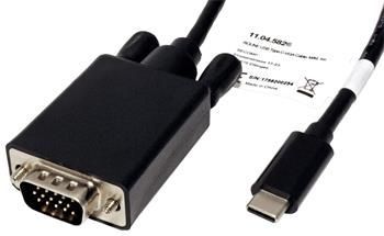 Roline Kabel USB C(M) -> VGA (MD15HD), 2m