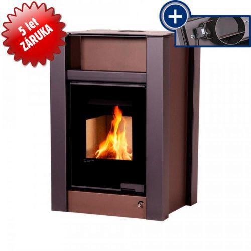 AQUAFLAM VARIO Krbová kamna AQUAFLAM VARIO - LEND 11/5 kW hnědá, elektronická regulace