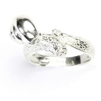 ČIŠTÍN s.r.o Stříbrný prsten, šnek, prstýnek ze stříbra, stříbro, T 857 2355