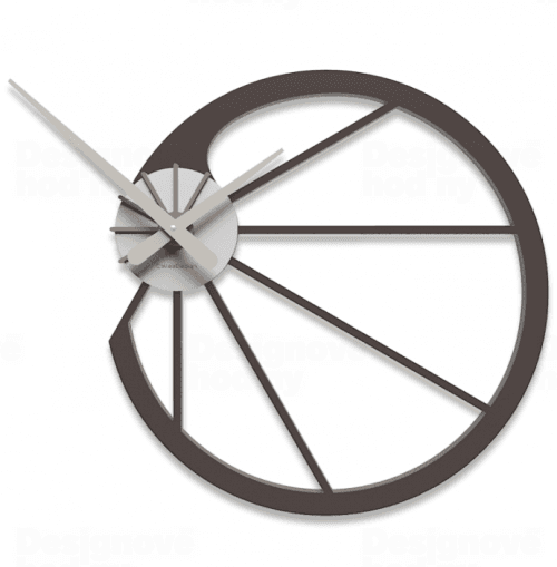 Designové hodiny 10-118 CalleaDesign Snail 45cm (více barevných verzí) Barva čokoládová - 69 164468