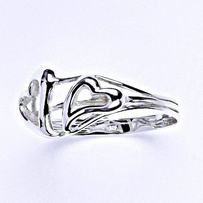 ČIŠTÍN s.r.o Stříbrný prsten, srdce,prsten ze stříbra, T 958 5112