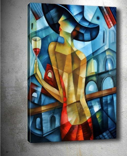 Obraz Tablo Center Cubistic Lady, 50 x 70 cm