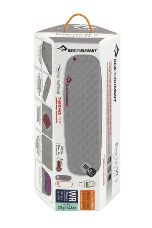 dámská karimatka SEA TO SUMMIT Ether Light XT Insulated Mat Women's velikost: Regular, barva: šedá