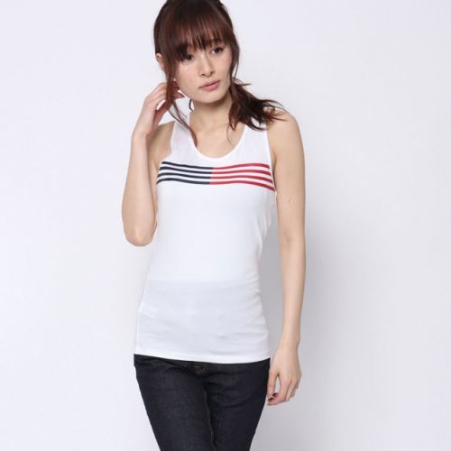 Dámský top Tank top UW0UW00895 - Tommy Hilfiger - S - bílá