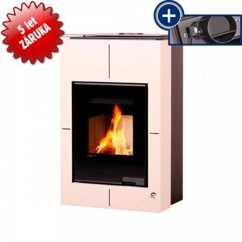 AQUAFLAM VARIO Krbová kamna AQUAFLAM VARIO - SAPORO 11/5 kW krémová, elektronická regulace