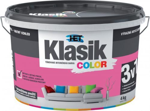 Malba interiérová HET Klasik Color purpurový, 4 kg