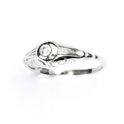ČIŠTÍN s.r.o Stříbrný prsten, prstýnek ze stříbra, čirý zirkon, prsten se zirkonem, T 1025 2363