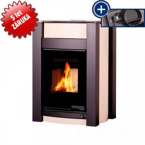 AQUAFLAM VARIO Krbová kamna AQUAFLAM VARIO - KALMAR 11/5 kW krémová, elektronická regulace