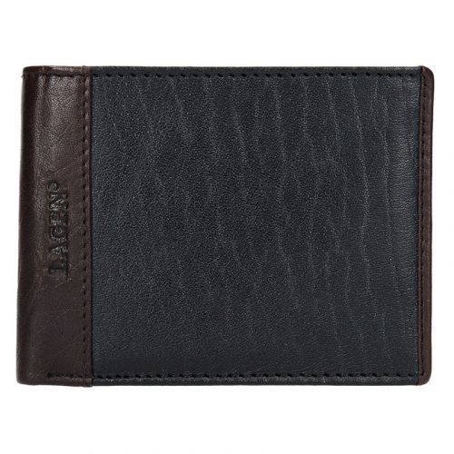 Pánská kožená  peněženka Lagen Bill - černo-hnědá