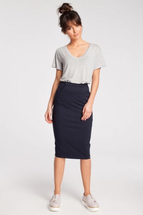 Dámská sukně B019 - BEwear - 38 - šedá