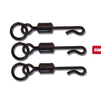 Carp Whisperer rychlovýměnné obratlíky s očkem Quick Change Ring Swivel vel.8 (QCRS)|XMQ3000101