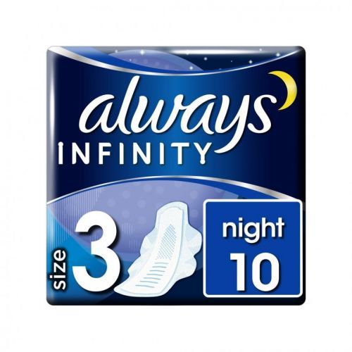 ALWAYS Infinity Night (velikost 3) vložky s křidélky 10 ks
