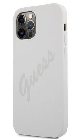 GUHCP12LLSVSCRG Guess Silicone Vintage Zadní Kryt pro iPhone 12 Pro Max 6.7 Cream