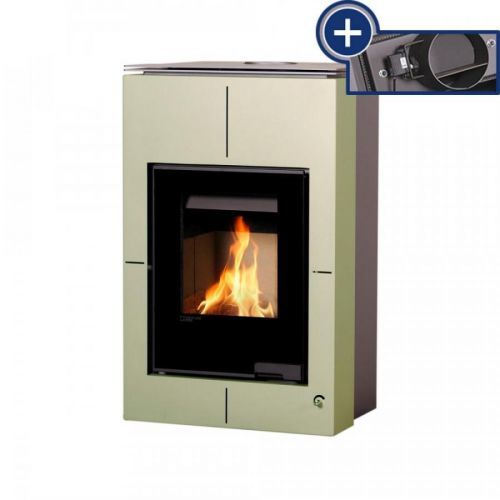 AQUAFLAM VARIO Krbová kamna AQUAFLAM VARIO - SAPORO 11/5 kW olivová, elektronická regulace