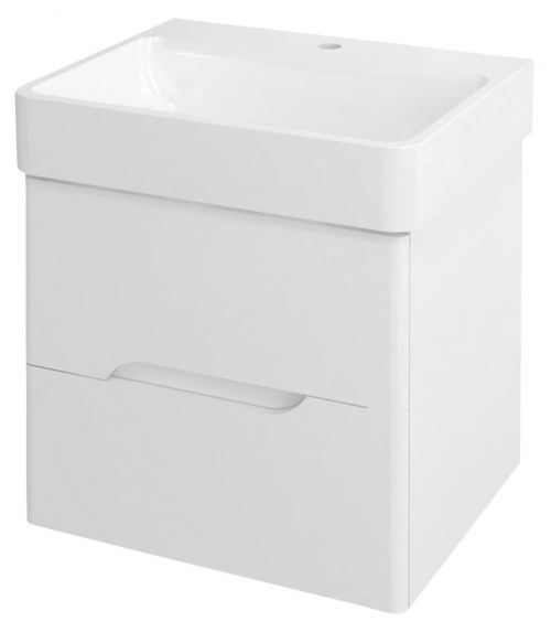 SAPHO MEDIENA umyvadlová skříňka 57x50,7x48,5cm, bílá mat/bílá mat MD060