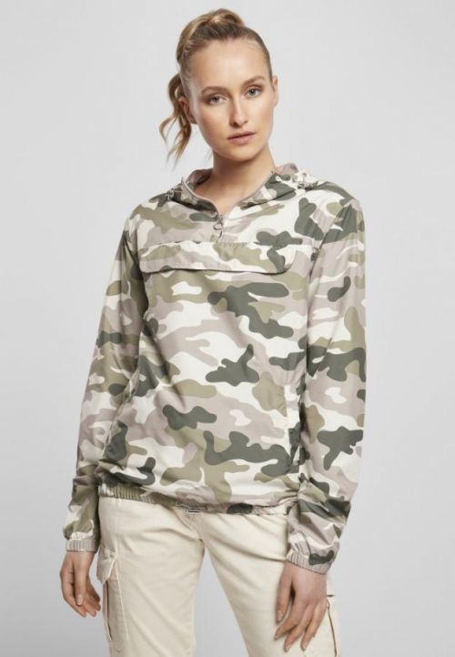 Ladies Camo Pull Over Jacket - duskrose camo 3XL