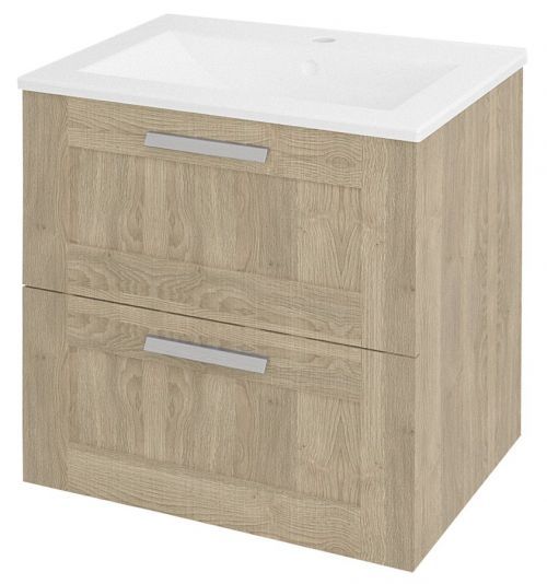 SAPHO AMIA umyvadlová skříňka 59x60x45cm, dub Texas AM060