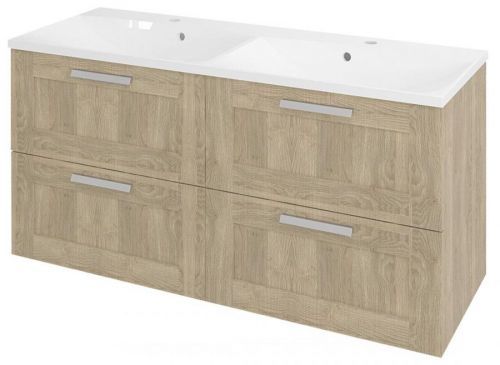 SAPHO AMIA dvojumyvadlová skříňka 119x60x45cm, dub Texas AM120