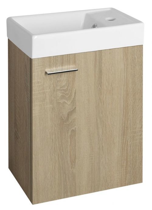 AQUALINE ZOJA umyvadlová skříňka 39,5x50x22cm, dub platin 51049DP
