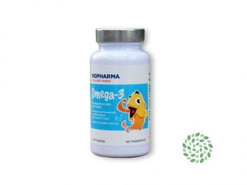 Biobaza OMEGA 3 - rybí olej - dětské žvýkací kapsle - Biopharma - 120 kapslí