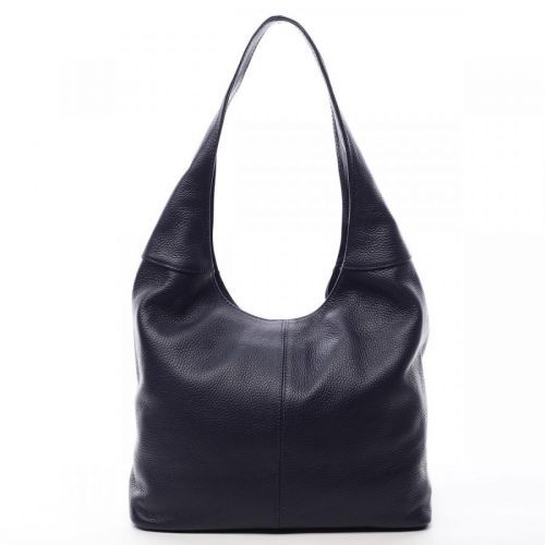 Velká dámská kožená kabelka Hayley modrá