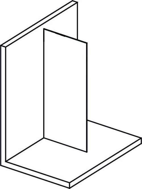 POLYSAN MODULAR SHOWER jednodílná zástěna pevná k instalaci na zeď, 1500 mm MS1-150