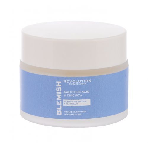Revolution Skincare Blemish Salicylic Acid & Zinc PCA Purifying Water Gel Cream 50 ml pleťový gel pro problematickou pleť pro ženy
