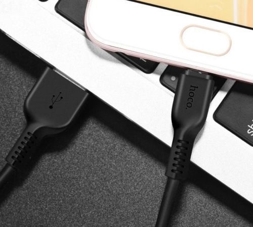 Hoco Flash Lightning Charging Cable 2m (Black)