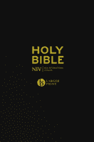 NIV Larger Print Black Leather Bible (Version New International)(Paperback / softback)