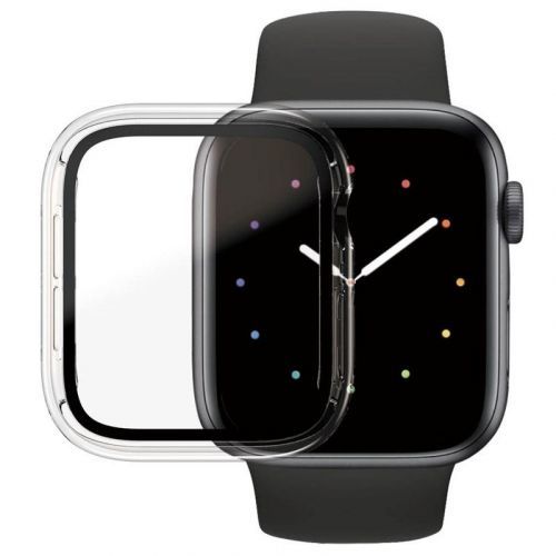 PanzerGlass Full Protection na Apple Watch 4/5/6/SE 44mm s rámečkem průhledné (3643)