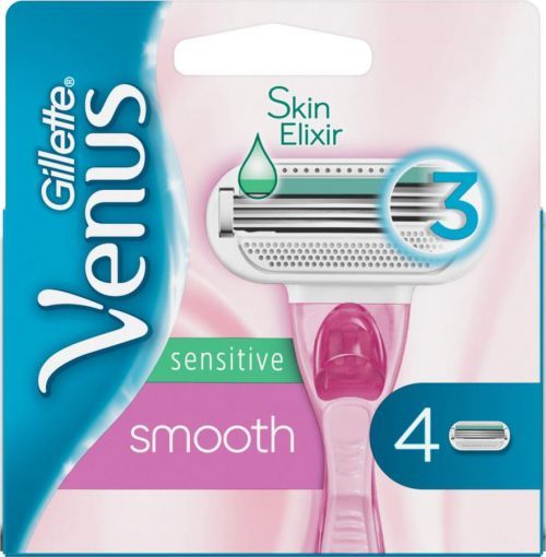 Gillette Venus Sensitive Smooth, Náhradní holicí hlavice 4ks