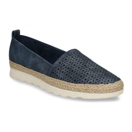 Petrolejové espadrilky s perforací