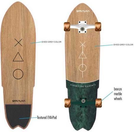 Skateboard SPARTAN Cruiser Board 28'' - 70 cm