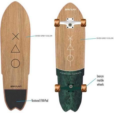 Skateboard SPARTAN Cruiser Board 28'' - 70 cm