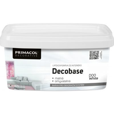 Primacol Decobase Decorative omyvatelná malířská barva, D00 bílá, 1 l
