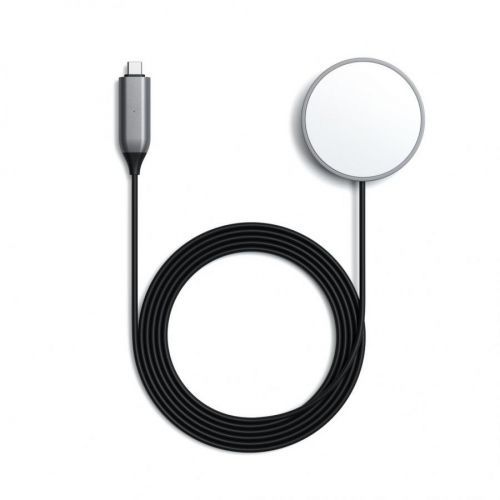 Magnetický nabíjecí kabel MagSafe - Satechi, Magnetic Wireless Charging Cable Gray