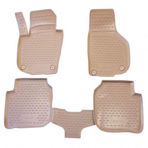 Novline Gumové Autokoberce Škoda Superb Ii. 2008-2015 (Béžové)