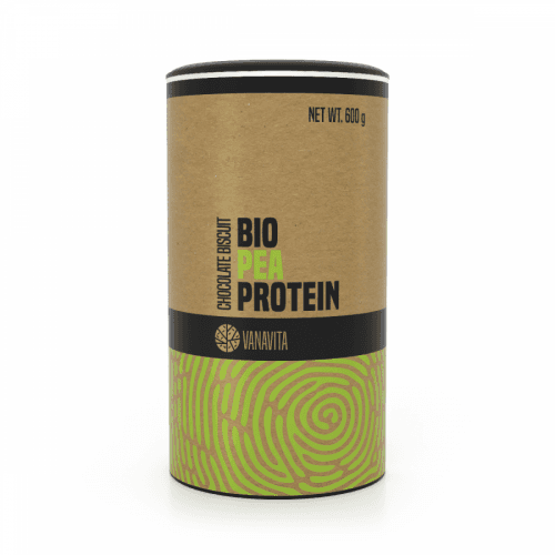 BIO Hrachový protein 500 g caramel biscuit - VanaVita