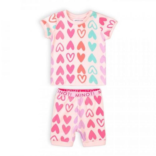 Minoti Pyžamo dívčí krátké, Minoti, TG PYJ 7, růžová