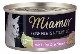 Finnern Miamor Konzerva MIAMOR Feine Filets kuře+šunka v omáčce 80g