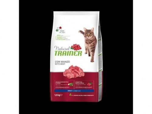 Trainer Natural Cat Adult hovězí 1,5kg