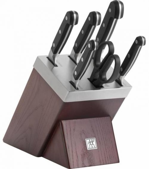 Zwilling Pro samoostřící blok s noži a nůžkami, 7 ks 38448-007