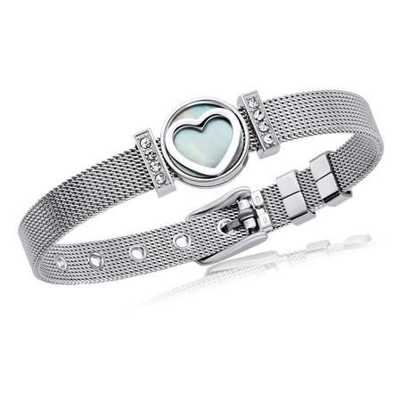 Náramek SRDCE z chirurgické oceli