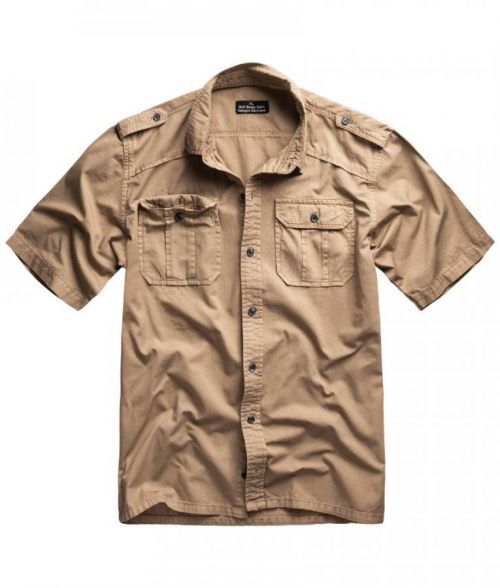 Košile Surplus M65 Basic Shirt s krátkým rukávem - béžová, S